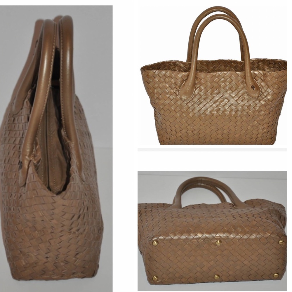 Helen Kaminski Australia Tan Woven Handbag - Picture 11 of 11